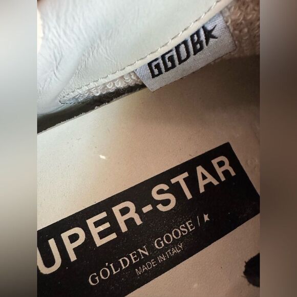 Golden Goose Women's Super Star Suede Silver Sparkle Sneakers + Bags Size 39 - Picture 12 of 14